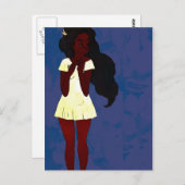 Paarse en gele Briefkaarten (Voorkant / Achterkant)