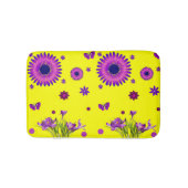 Paarse en gele douchebadkamer badmat (Voorkant)