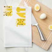 Paarse en gele Hakuna Matata Baby Kinderen G Theedoek (Quarter Fold)