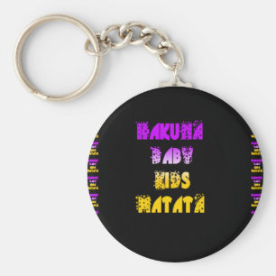 Paarse en gele Hakuna Matata Baby Kinderen Gifts a Sleutelhanger