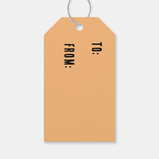 Paarse en gele, katten cadeau label cadeaulabel (Achterkant)