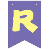 Paarse en gele leeshoek banner (Tweede vlag)