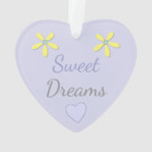 Paarse en gele met uil en baby naam ornament (achterkant)