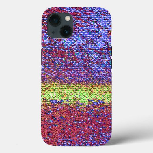Paarse en gele mozaïekHoesje-Mate iPhone case (Achterkant)