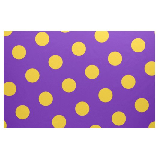 Paarse en gele pokadots stof (Fat Quarter)