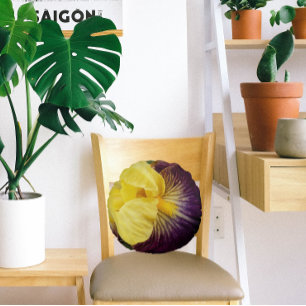 Paarse en gele reuzenhaai rond kussen