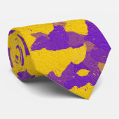 Paarse en gele Tie Dye Stropdas (Opgerold)