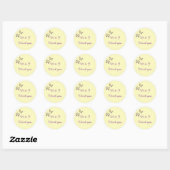 Paarse en Gele Vlinders Dank je Stickers (Vel)