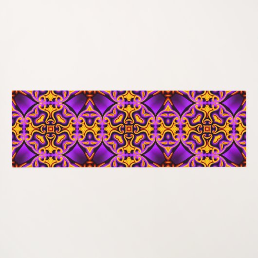 Paarse en gele yogamat (Achterkant (horizontaal))