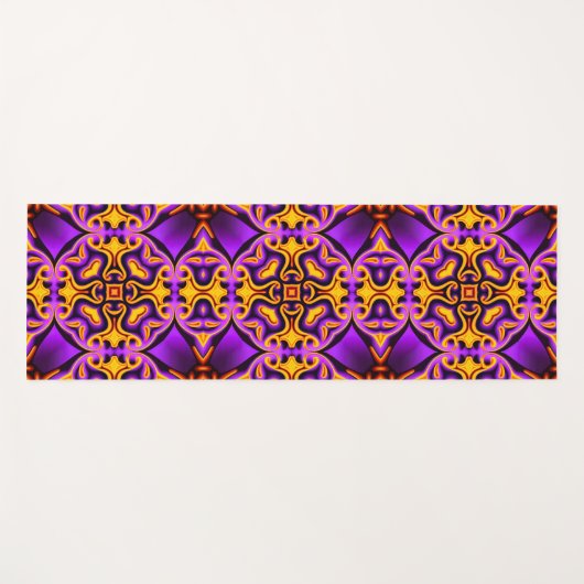 Paarse en gele yogamat (Voorkant (horizontaal))