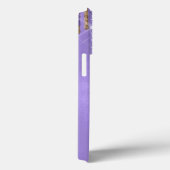 Paarse en Gold Glitter-schijven Case-Mate iPhone Case (Achterkant / Rechts)