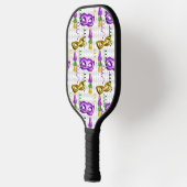 PAARSE EN GOLD MARDI GRAS MASKS & TASSELS PICKLEBALL PADDLE (Links)