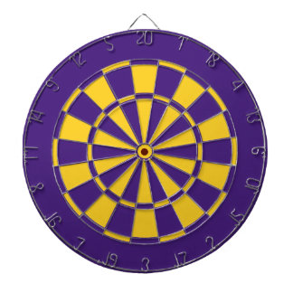 Paarse en Gold Team Colors Dartboard en Darts Dartbord