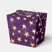 Paarse en Gold  wizard voor gedempte grunge Bedankdoosjes (Achterkant)