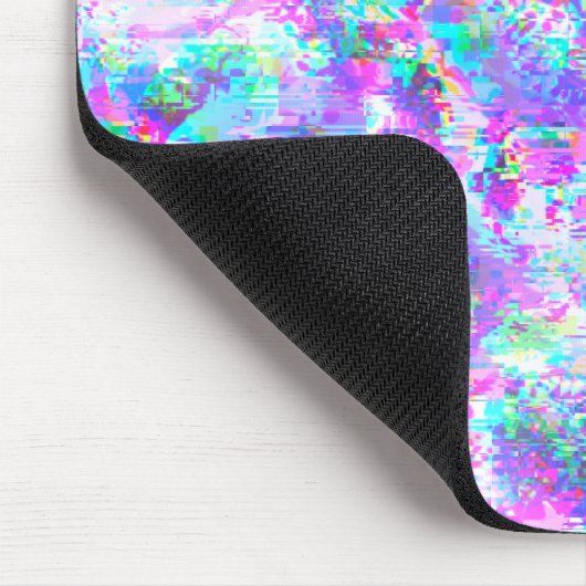 Paarse en golvende glitch muismat (Hoek)