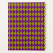 Paarse en gouddiamantglitter planner (Achterkant)