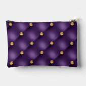 Paarse en gouden diamanten getuft etui (Achterkant)