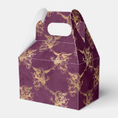 Paarse en gouden draak bedankdoosjes (Achterkant)