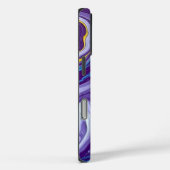 Paarse en Gouden Geode Flow Case-Mate iPhone Case (Achterkant / Rechts)