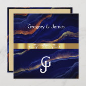 Paarse en gouden geodegedag kaart (Voorkant / Achterkant)