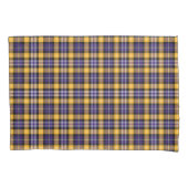 Paarse en gouden geruite patroon kussensloop (Voorkant)