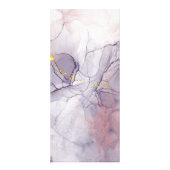 Paarse en gouden marmer reclamekaart (Achterkant)