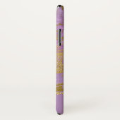Paarse en gouden marmeren elegante Girly Case-Mate iPhone Case (Achterkant / rechts)