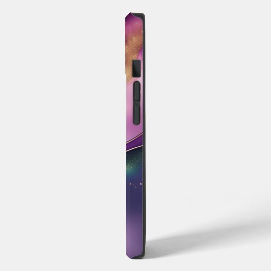 Paarse en gouden nacht Sky Fantasy Case-Mate iPhone Case (Achterkant / Links)