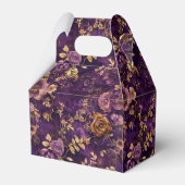 Paarse en gouden Rozen Bedankdoosjes (Achterkant)
