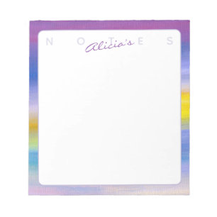 Paarse en Gouden Straal Abstract Notitieboek Notitieblok