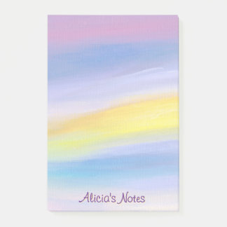 Paarse en Gouden Straal Moderne Abstracte Kunst Post-it® Notes