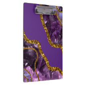 Paarse en goudgetijden Glitter Klembord (Rechts)