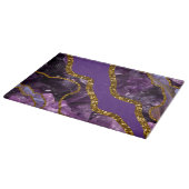 Paarse en goudgetijden Glitter Snijplank (Hoek)