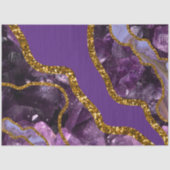 Paarse en goudgetijden Glitter Tissuepapier (Voorkant)