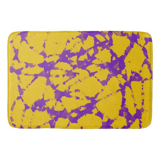 Paarse en goudkleurige kleuren badmat (Voorkant)