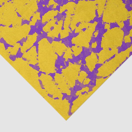 Paarse en goudkleurige kleuren tissuepapier (Detail)