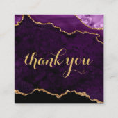 paarse en goudmakreel dank u visitekaartje (Voorkant)