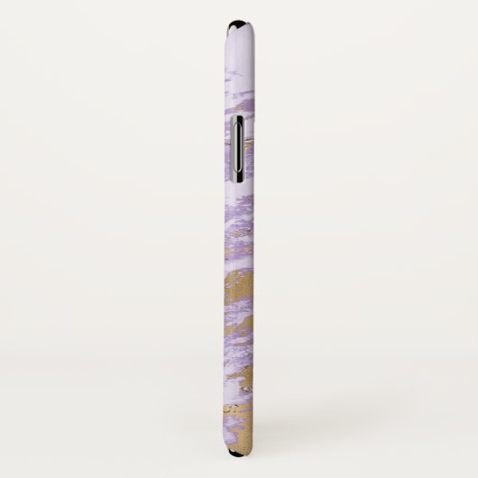 Paarse en goudmarmer Case-Mate iPhone case (Achterkant / rechts)