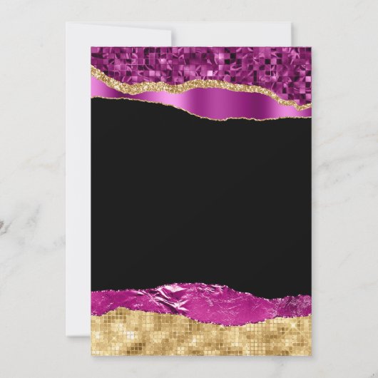 Paarse en goudscheuren zoete zestien kaart (Achterkant)