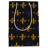 Paarse en goudvaten De Lis Medium Cadeauzakje (Voorkant)