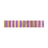 Paarse en goudvlinder uitnodigingen wikkel (Vlak)