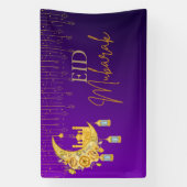 Paarse en goudvormige goudmakreel voor achtergrond spandoek (Verticaal)