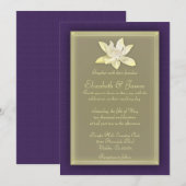 Paarse en goudweddenschappen kaart (Voorkant / Achterkant)