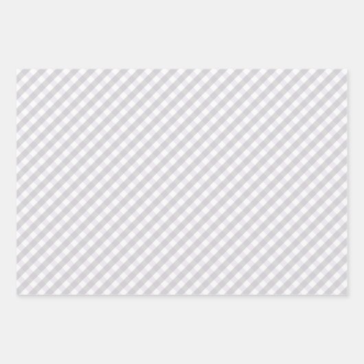 Paarse en Grijze Baby Halloween Bat, Moon & Gingha Inpakpapier Vel (Voorkant 3)