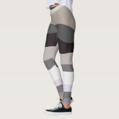 Paarse en grijze golvende strepen leggings (Links)
