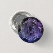 Paarse en grijze marmeragate ronde button 3,2 cm (Voorkant /achterkant)