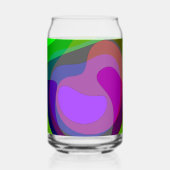 Paarse en groene 403 blikvorm glas (Achterkant)