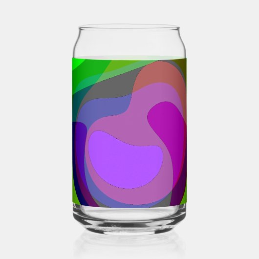 Paarse en groene 403 blikvorm glas (Achterkant)