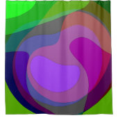 Paarse en groene 403 douchegordijn (Voorkant)