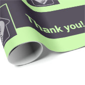 Paarse en groene aangepaste Logo & bedankt dat u P Cadeaupapier (Rol Hoek)